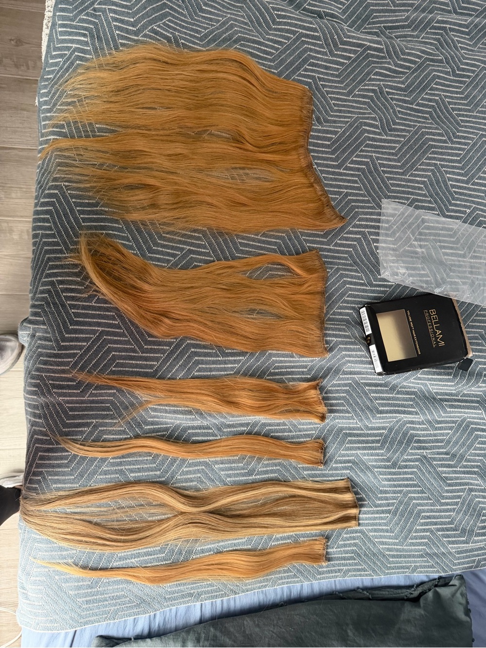 BELLAMI Copper Blonde Clip-In Hair Extensions Set